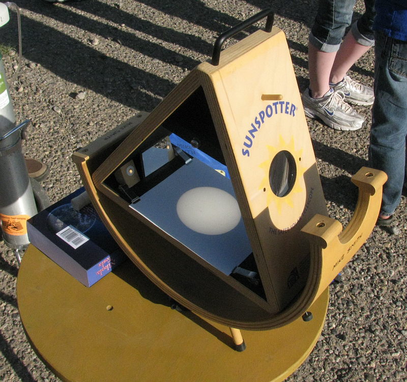 homemade sun spotter telescope